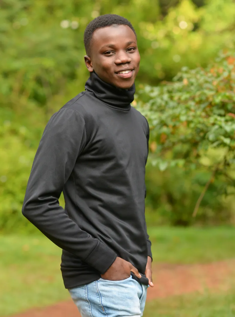 Mens black turtleneck sweater