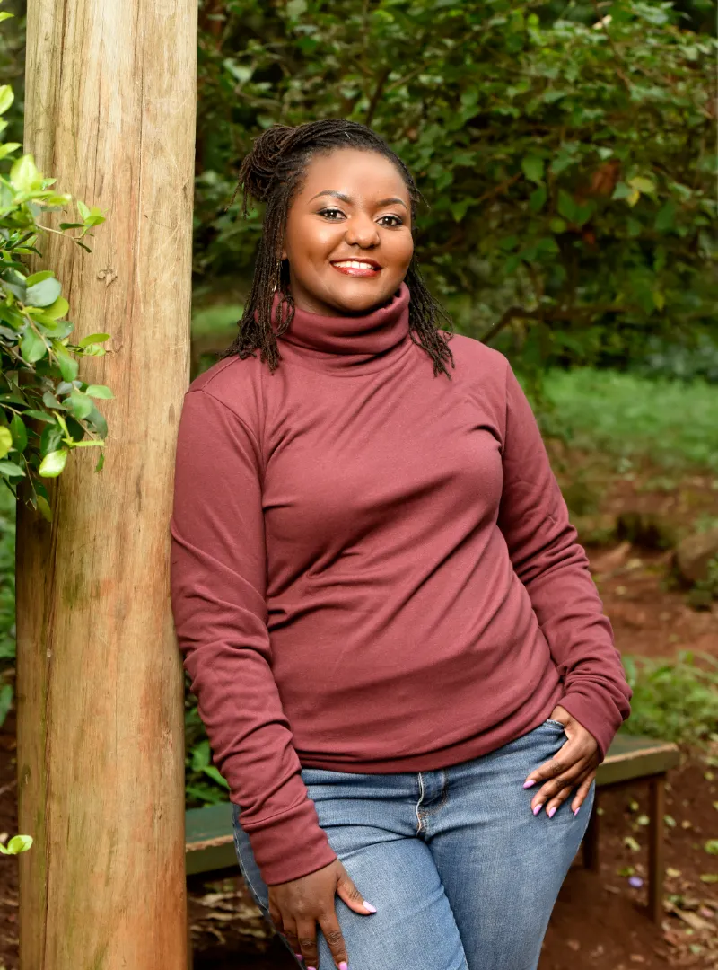 Ladies Maroon Turtleneck