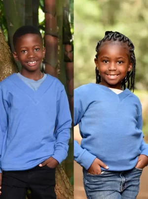 kids-blue-v-neck-sweater