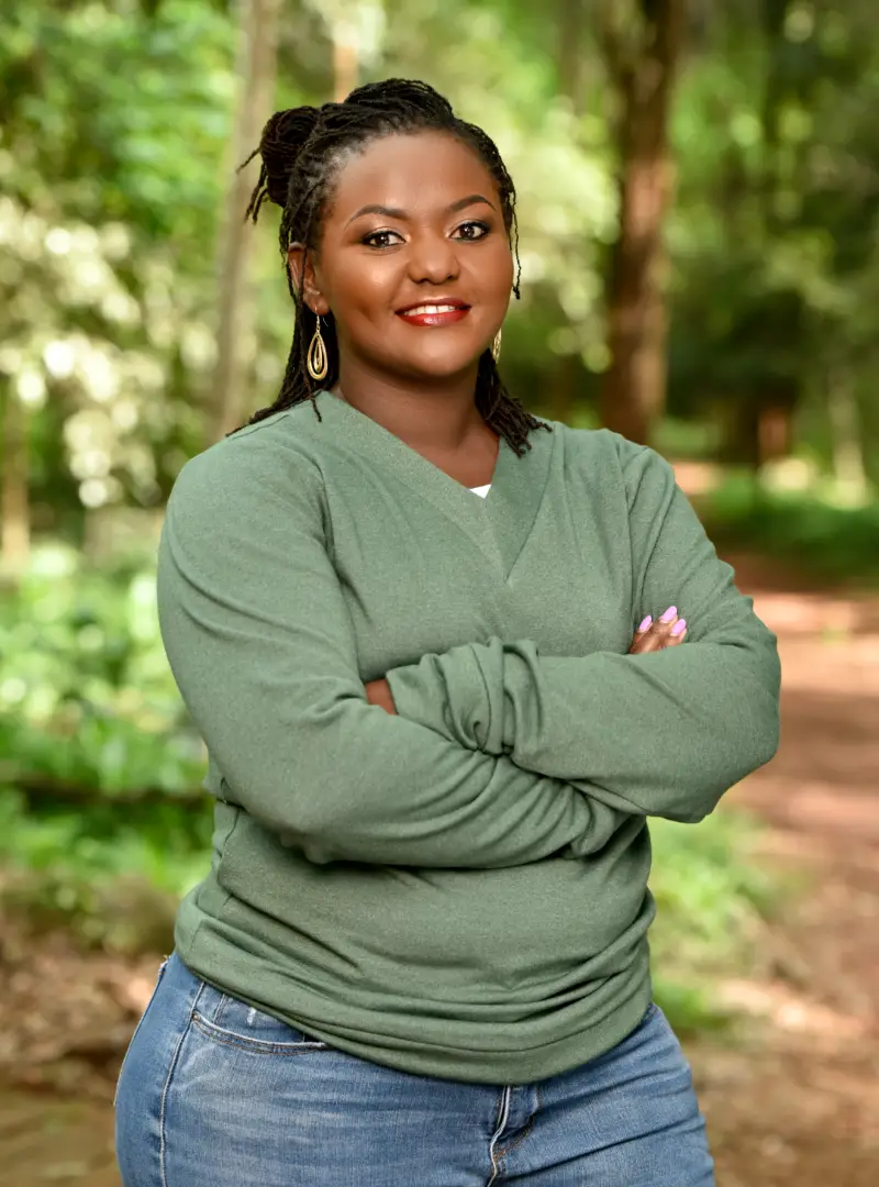 ladies-green-v-neck-sweater
